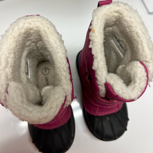 Cat & Jack Pink and Black Kids' Boots - Picture 3 of 8